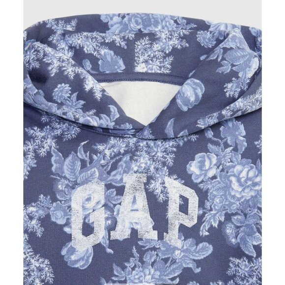 GAP x LoveShackFancy Blue Floral Hoodie Sweatshirt Size 2 Years NEW - Picture 3 of 4
